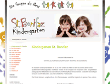 Tablet Screenshot of kiga-st-bonifaz-regensburg.de